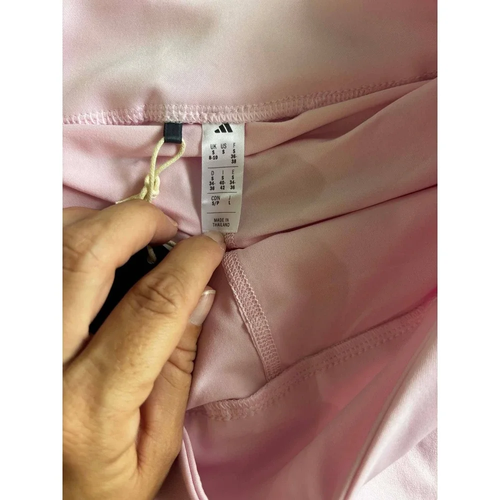 Adidas Women Ultimate Frill Golf Skirt Skort Clear Pink JX9159 Small NWT - Picture 2 of 9
